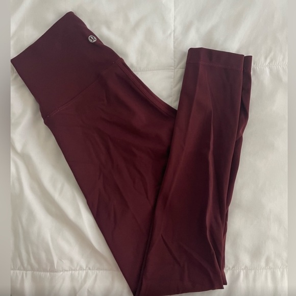Lululemon Wunder Under Legging Red Merlot High Rise Luxtreme - Picture 2 of 4